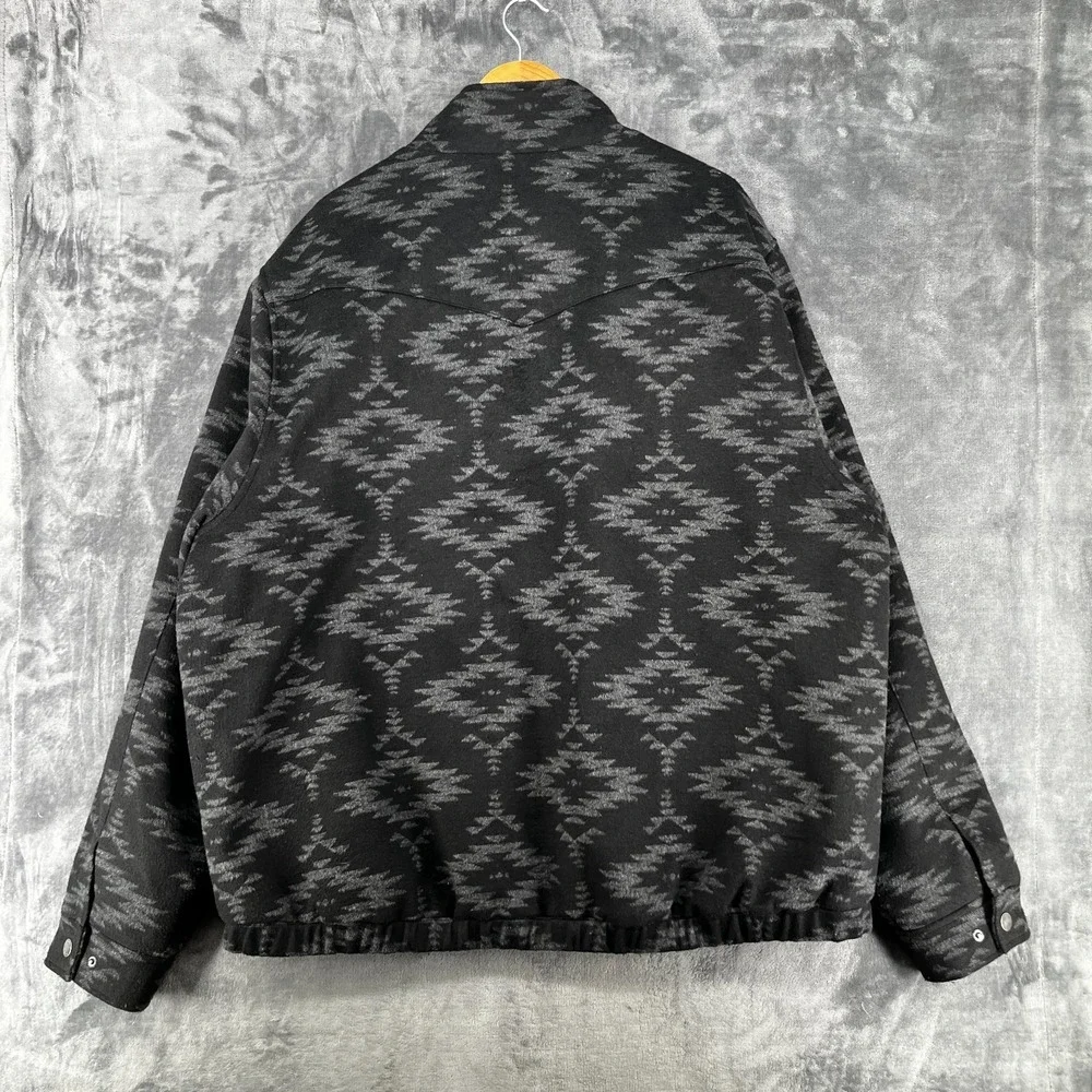 Cinch Concealed Carry Jacket Men's 4XL Black Aztec Wool Blend Cowboy Western EUC - Picture 15 of 16